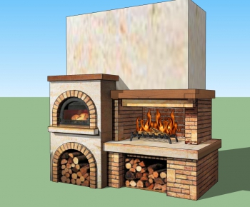Modern Fireplace-ID:938586008