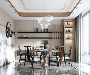 New Chinese Style Dining Room-ID:439997911