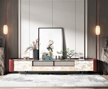 New Chinese Style TV Cabinet-ID:726231108