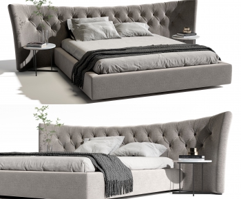 Modern Double Bed-ID:857892997