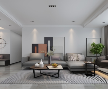 Modern A Living Room-ID:985702996