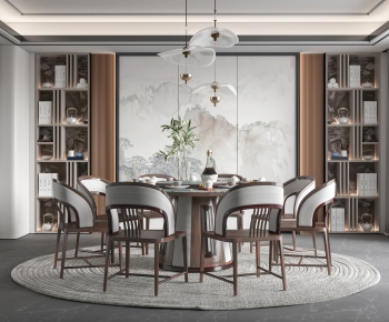 New Chinese Style Dining Room-ID:669007063