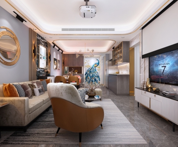 Modern A Living Room-ID:652279995