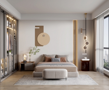 Modern Wabi-sabi Style Bedroom-ID:746213911