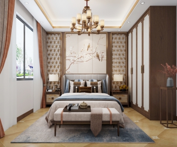 New Chinese Style Bedroom-ID:984671168