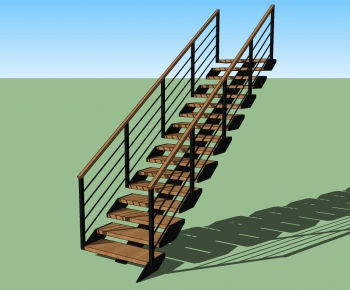 Modern Stair Balustrade/elevator-ID:691885953