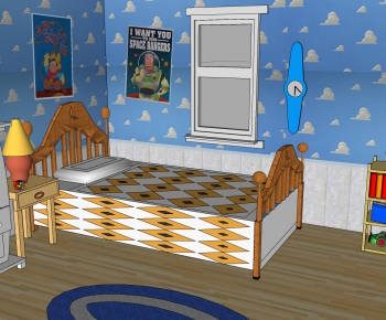 Modern Child's Bed-ID:642838006