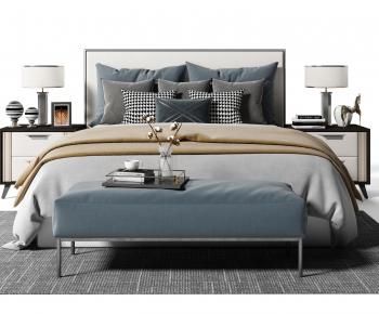 Modern Double Bed-ID:494421011