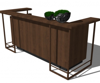 Modern Chinese Style Reception Desk-ID:284719942