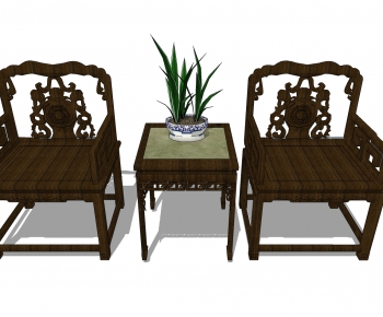 Chinese Style Leisure Table And Chair-ID:646163948