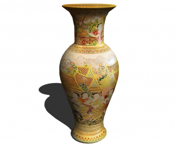 中式陶瓷花瓶-ID:602947955
