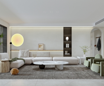 Wabi-sabi Style A Living Room-ID:680638076
