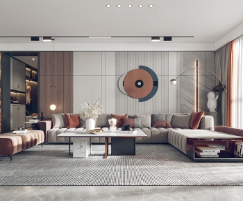 Modern A Living Room-ID:848217015