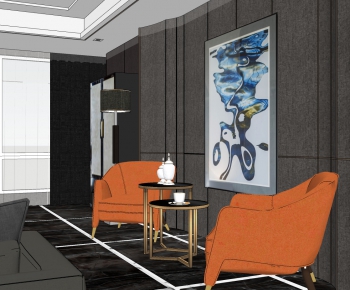 Modern A Living Room-ID:973891028