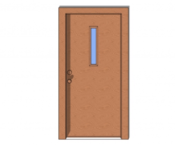 Modern Solid Wood Door-ID:464310881