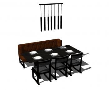 Chinese Style Dining Table And Chairs-ID:599870922