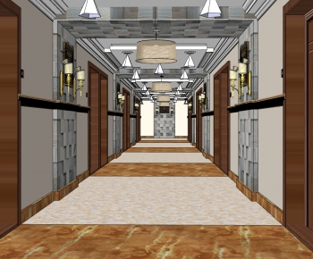 Modern Corridor Elevator Hall-ID:586677076