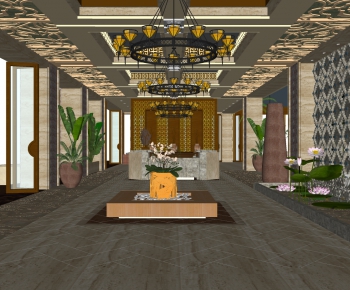 New Chinese Style Lobby Hall-ID:306524997
