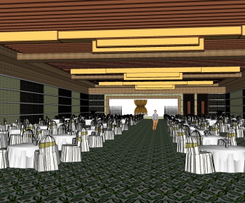 New Chinese Style Banquet Hall-ID:639588128
