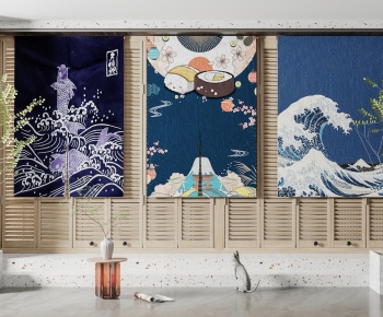 Japanese Style Door Curtain-ID:999552012