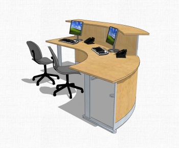 Modern Reception Desk-ID:658099899