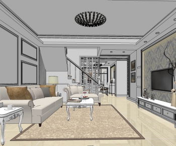 Modern A Living Room-ID:859508046