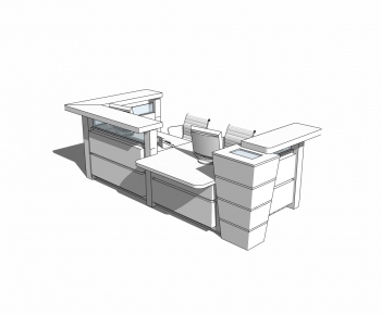 Modern Chinese Style Reception Desk-ID:587167988