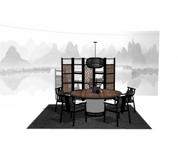 New Chinese Style Leisure Table And Chair-ID:338888886
