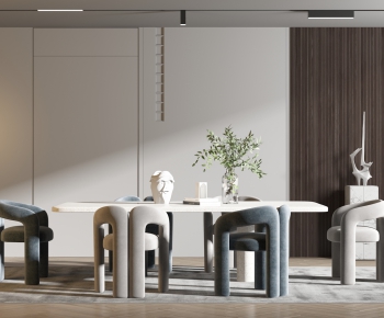 Modern Dining Table And Chairs-ID:543253901