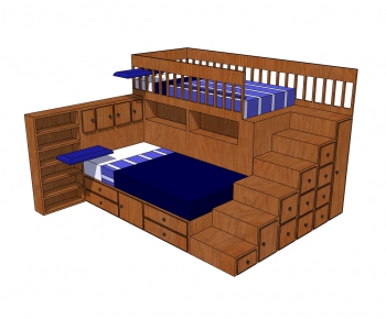 Modern Bunk Bed-ID:724061973