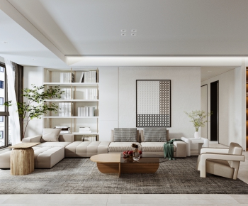 Wabi-sabi Style A Living Room-ID:568198922