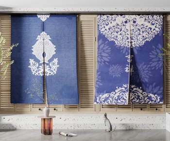 Chinese Style Door Curtain-ID:780914079