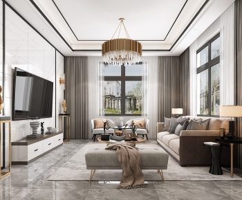 Modern A Living Room-ID:947457081