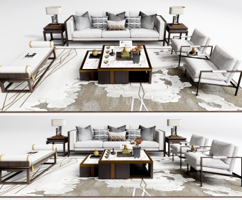 New Chinese Style Sofa Combination-ID:925483946