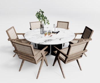 Modern Dining Table And Chairs-ID:865409428