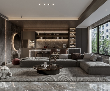 Modern A Living Room-ID:493601087