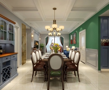 American Style Dining Room-ID:335578962