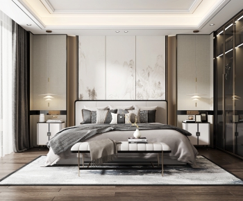 New Chinese Style Bedroom-ID:638027918