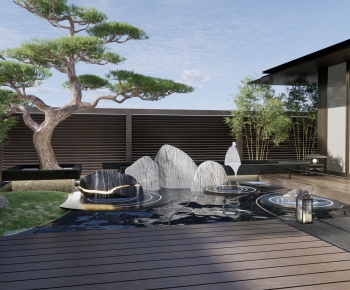 Japanese Style Courtyard/landscape-ID:700130946