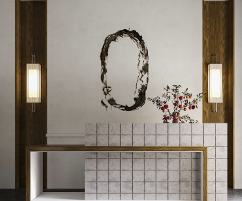 Chinese Style Reception Desk-ID:924165969