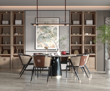 New Chinese Style Dining Room-ID:408840898
