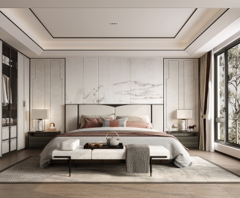 New Chinese Style Bedroom-ID:823100097