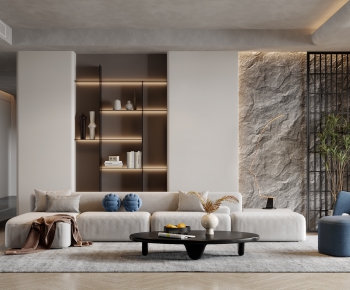 Wabi-sabi Style A Living Room-ID:776403903