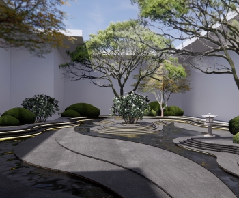 Japanese Style Courtyard/landscape-ID:550280098