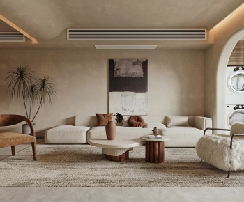 Wabi-sabi Style A Living Room-ID:937627084