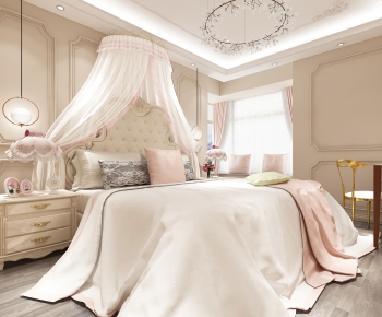 French Style Girl's Room Daughter's Room-ID:592091084