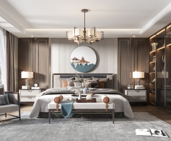 New Chinese Style Bedroom-ID:428142078