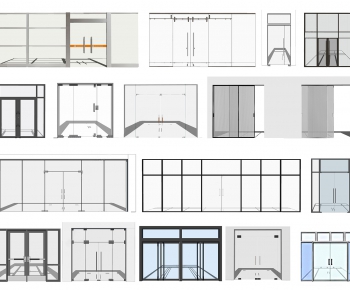 Modern Sliding Door-ID:112818007