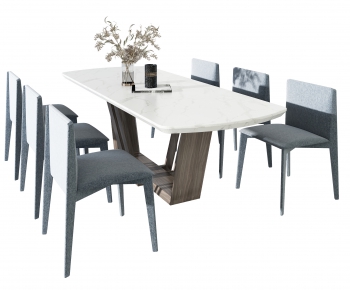 Modern Dining Table And Chairs-ID:439460995