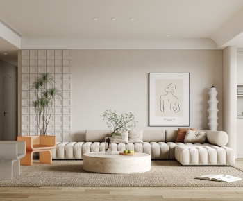 Wabi-sabi Style A Living Room-ID:416403066